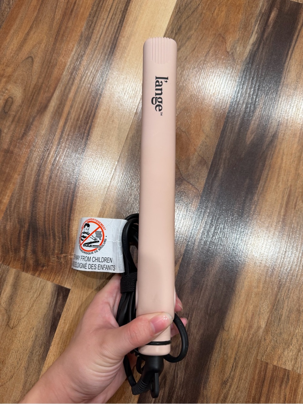 Lange Blush Pink Travel Hair Straightener